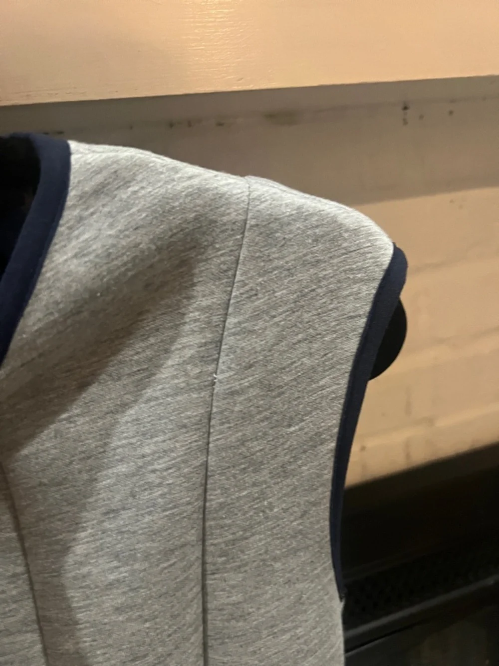 I CANT EVEN TAKE IT - LOVE LOVE - Gabby Skye Grey Mini Dress with Navy Trim - Picture 6 of 10